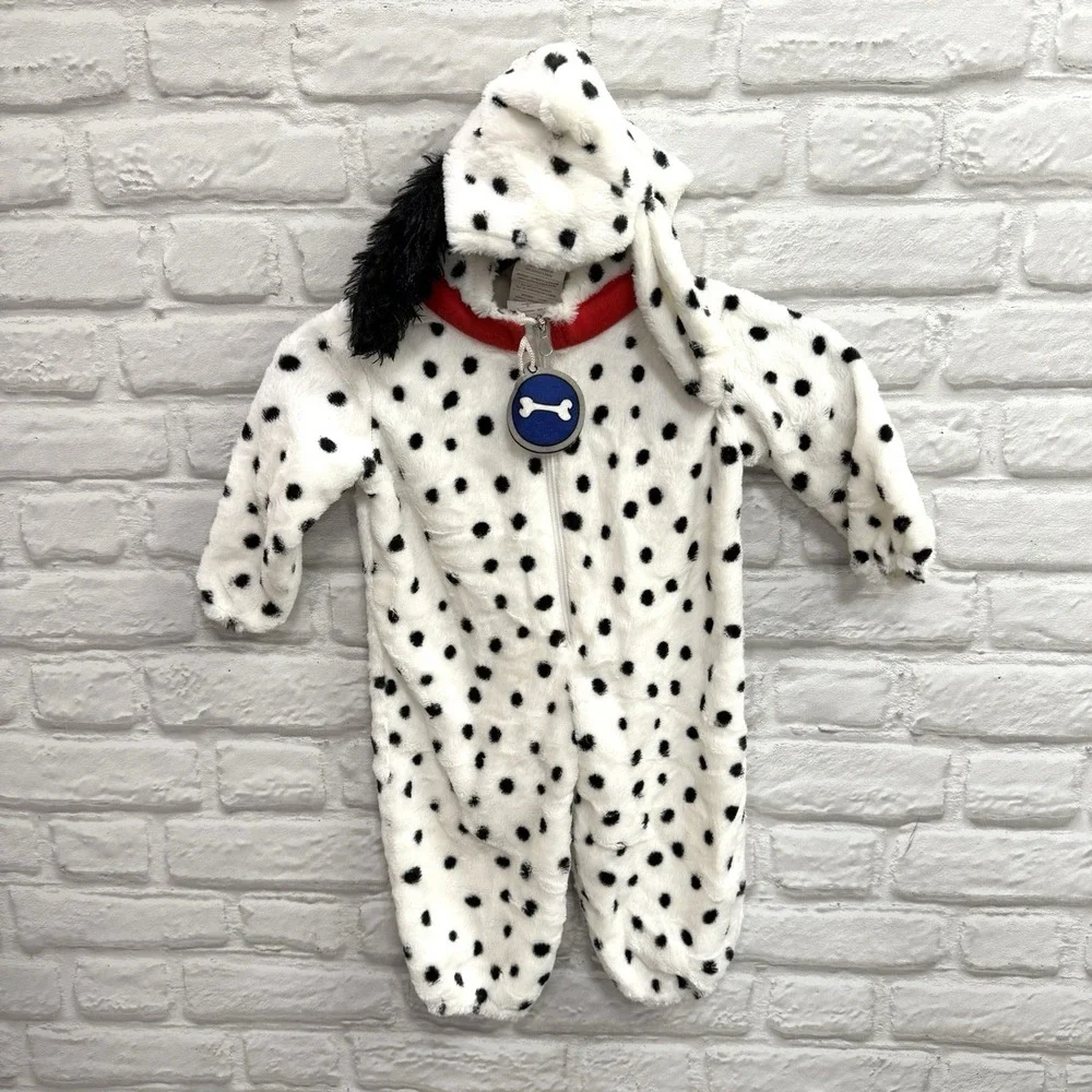 Dalmatian Puppy Halloween Costume 12/18 Month Halloween Bodysuit Warm Ships Fast